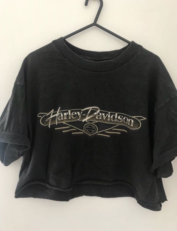 Harley Davidson Crop Top Women S Fashion Clothes On Carousell