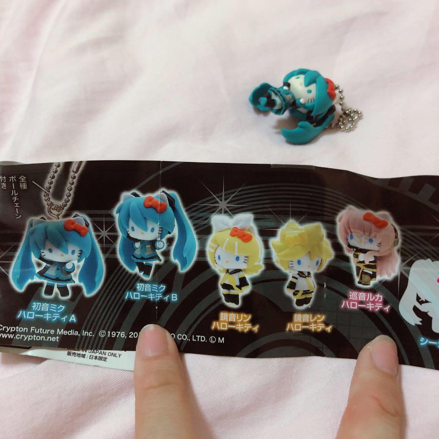 Hatsune Miku Hello Kitty Keychain, Hobbies & Toys, Memorabilia
