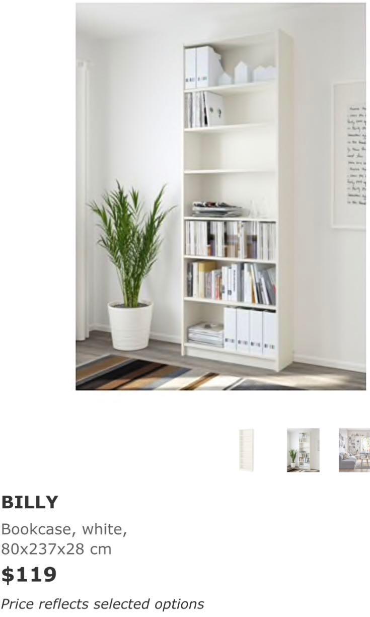 Ikea Billy Bookcase Half Door Furniture Shelves Drawers On