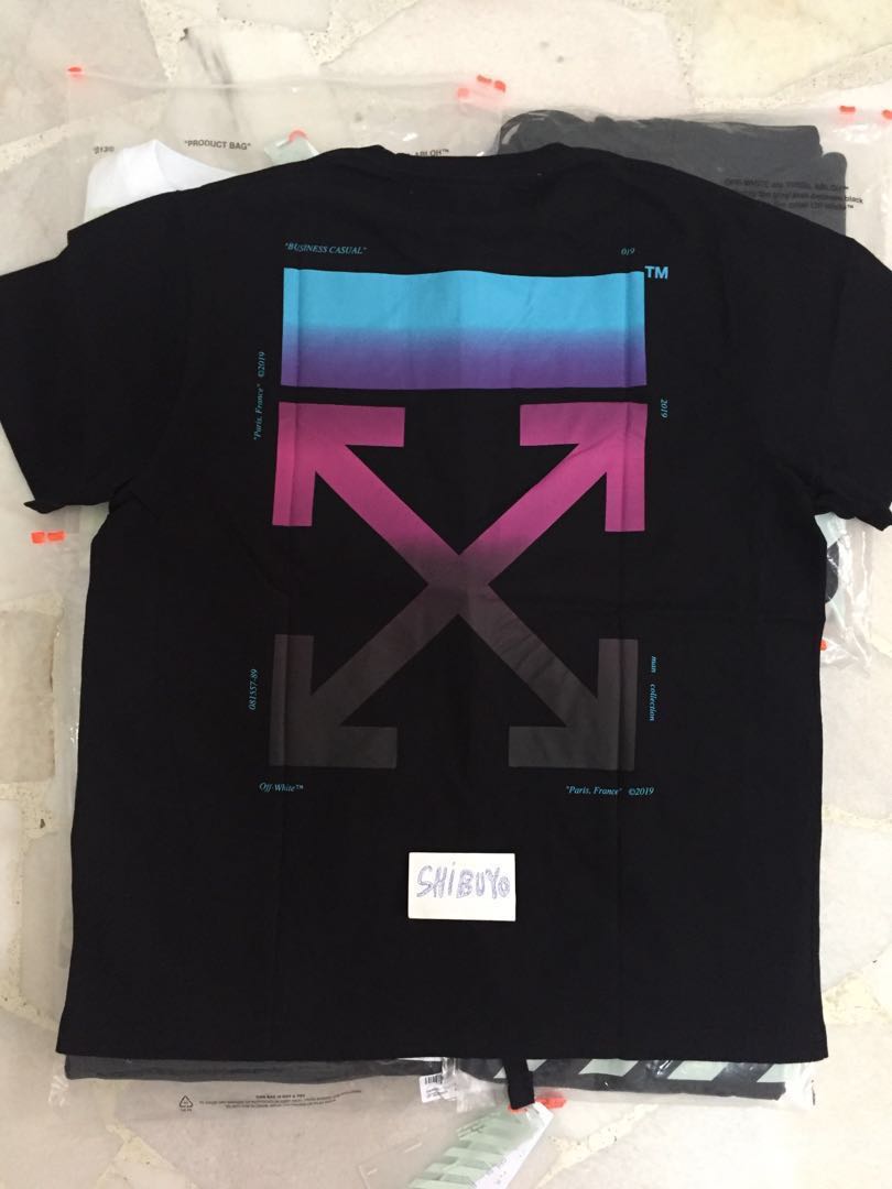 Instock Off White 18fw Gradient Tee Men S Fashion Clothes Tops