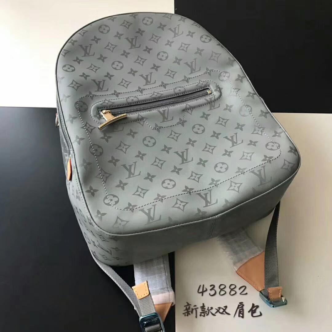 Louis Vuitton Backpack Monogram Titanium GM Grey in Titanium