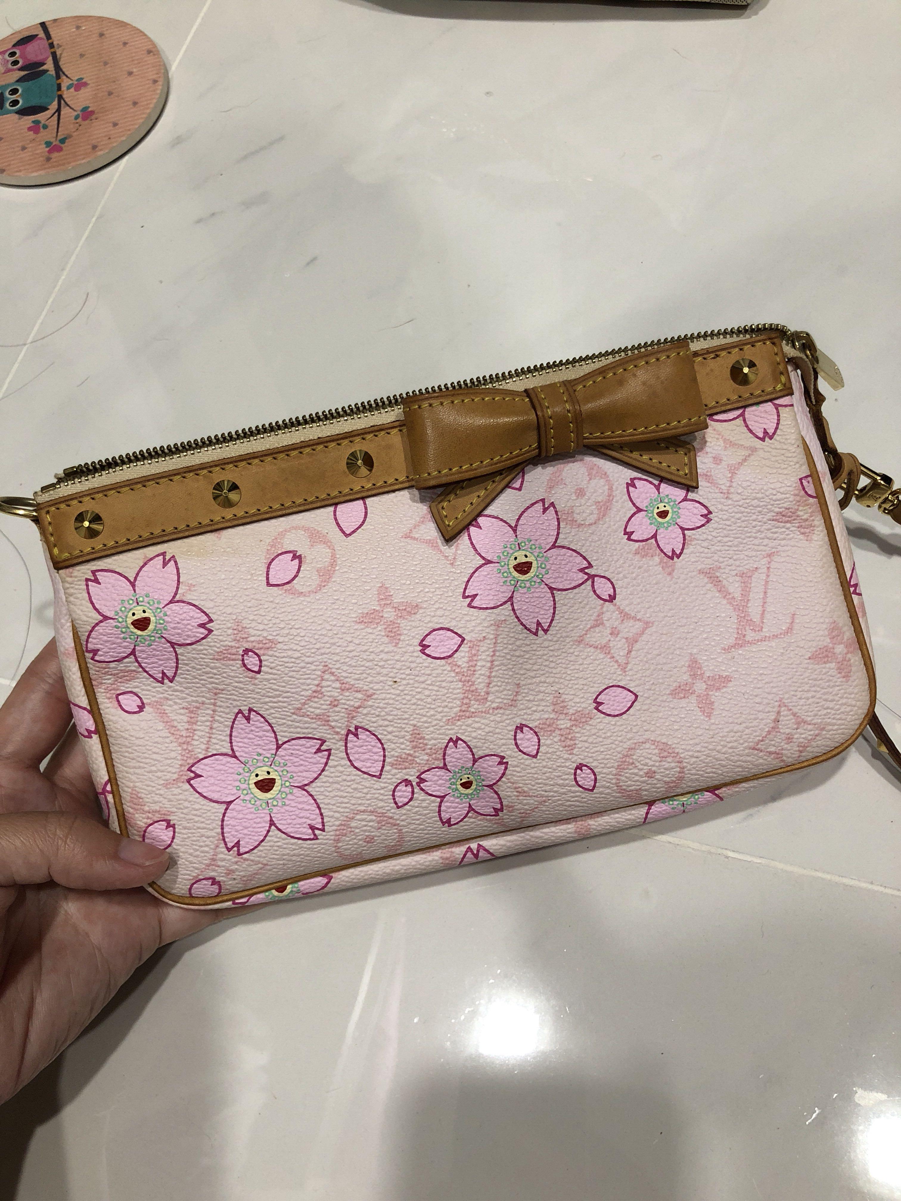 Lv Louis Vuitton Sakura Cherry Blossoms Pochette Pouch Bag