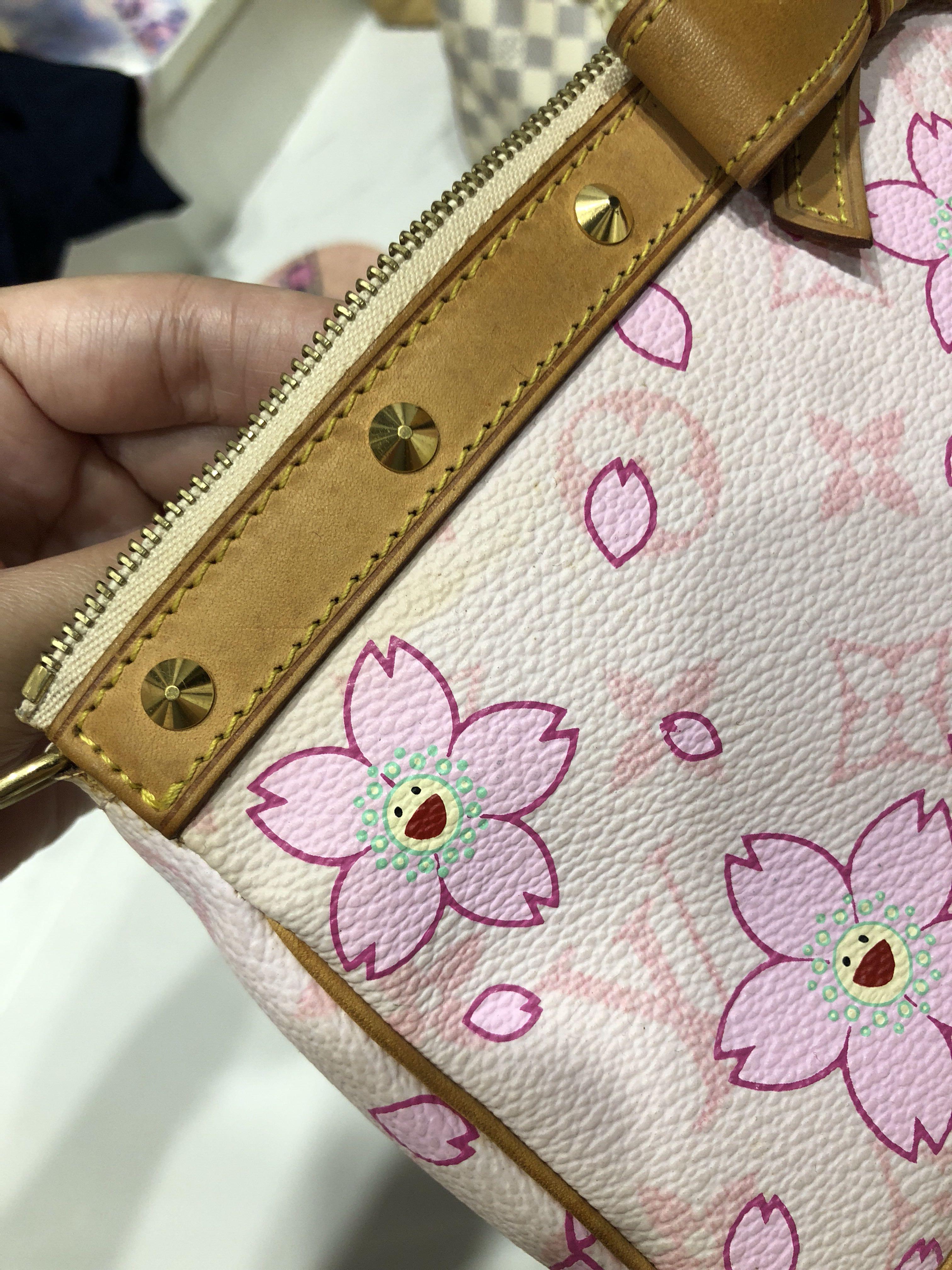 Lv Louis Vuitton Sakura Cherry Blossoms Pochette Pouch Bag, Luxury ...
