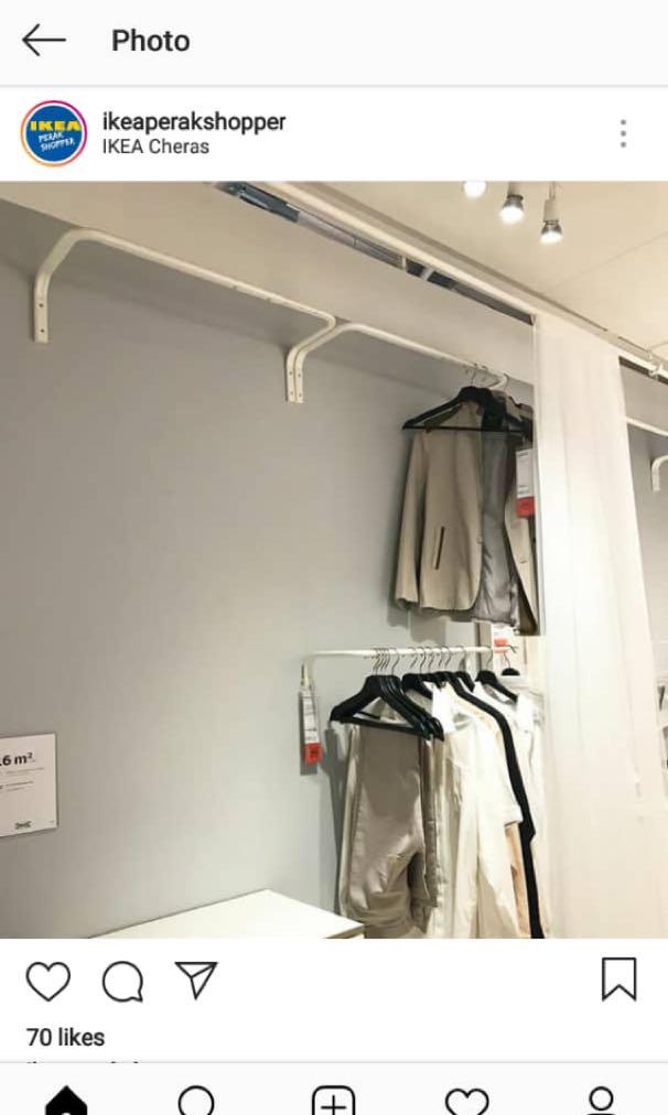 Rail sales baju ikea
