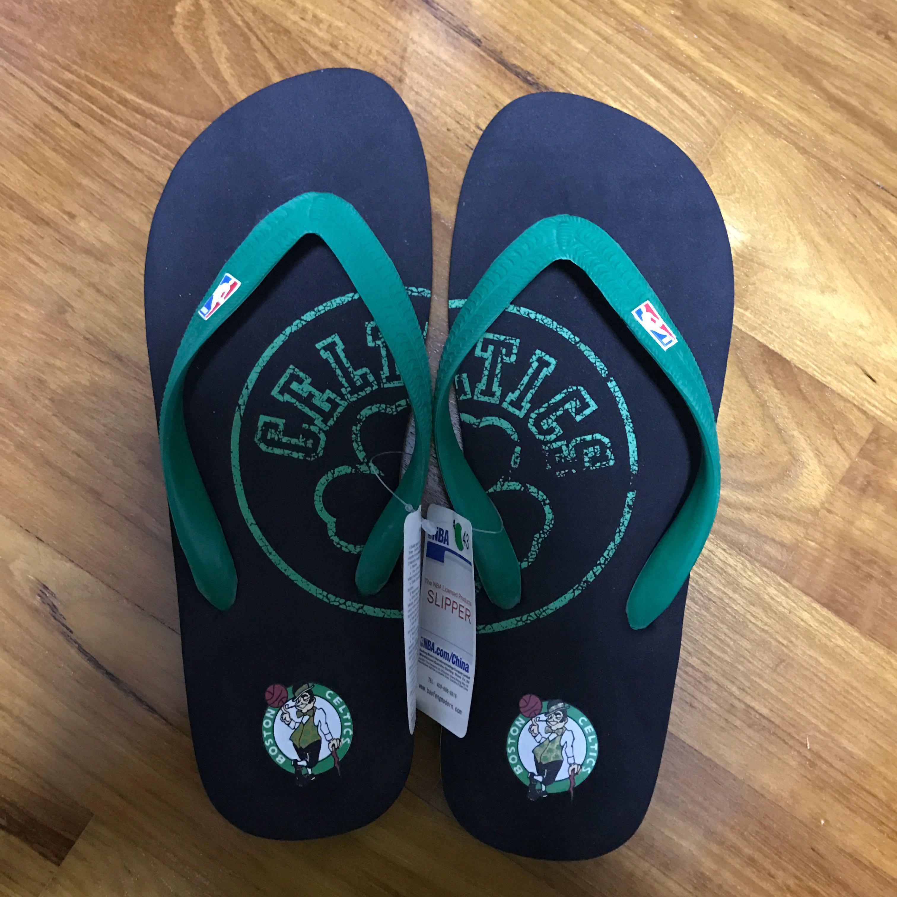 boston celtics slippers