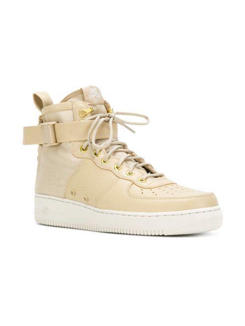 nike sf air force 1 mid mushroom & light bone