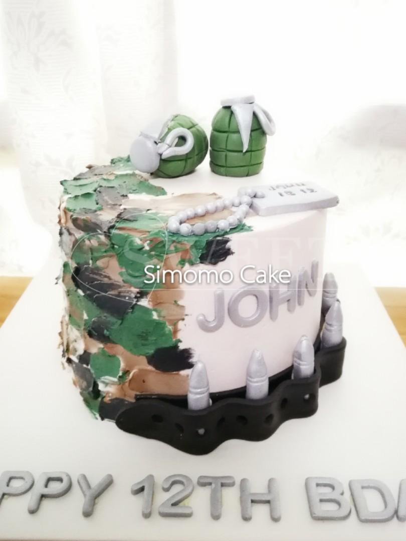 Ns Cake National Service Cake Anniversary Cake Army Cake Camo