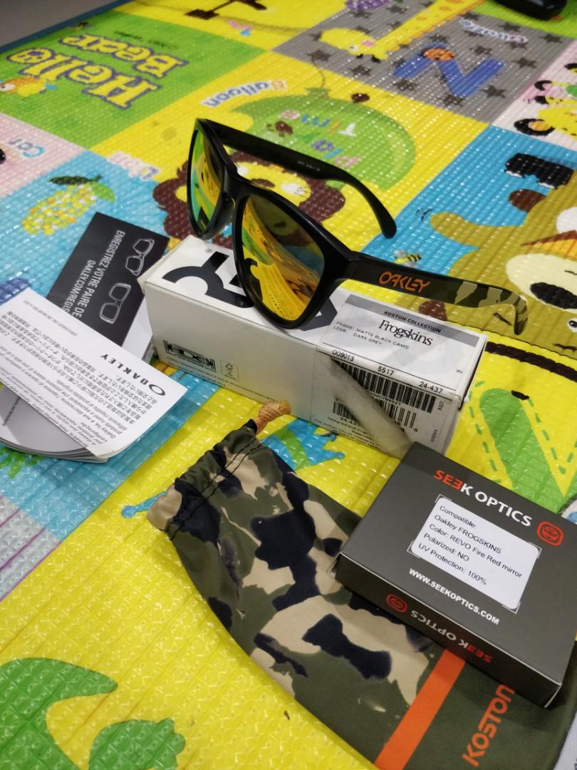 Oakley Frogskins Eric Koston with Fire Iridium Lens Men s Fashion