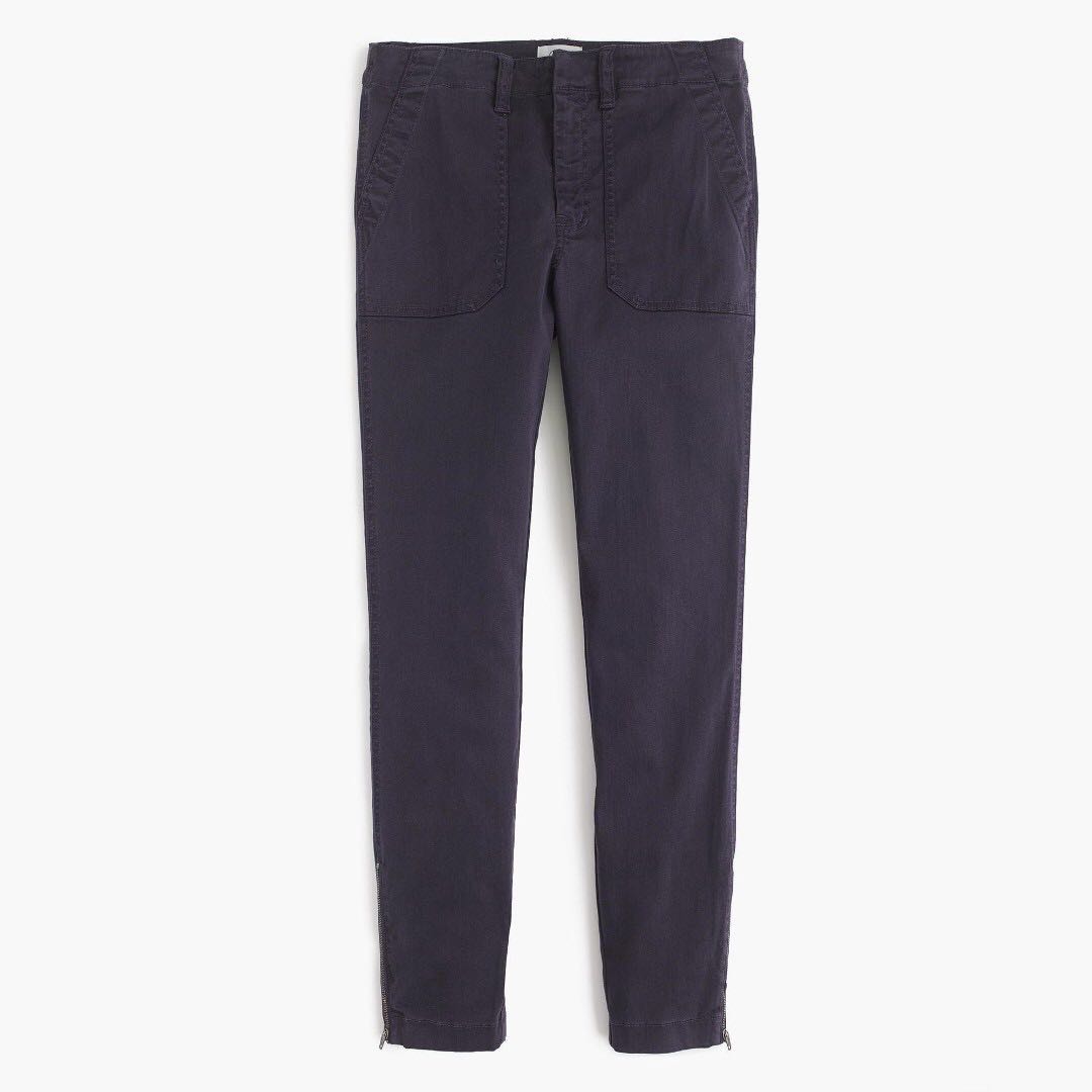 Pending NWT RRP 160 J CREW 31 Skinny Stretch Cargo Pants Zipper