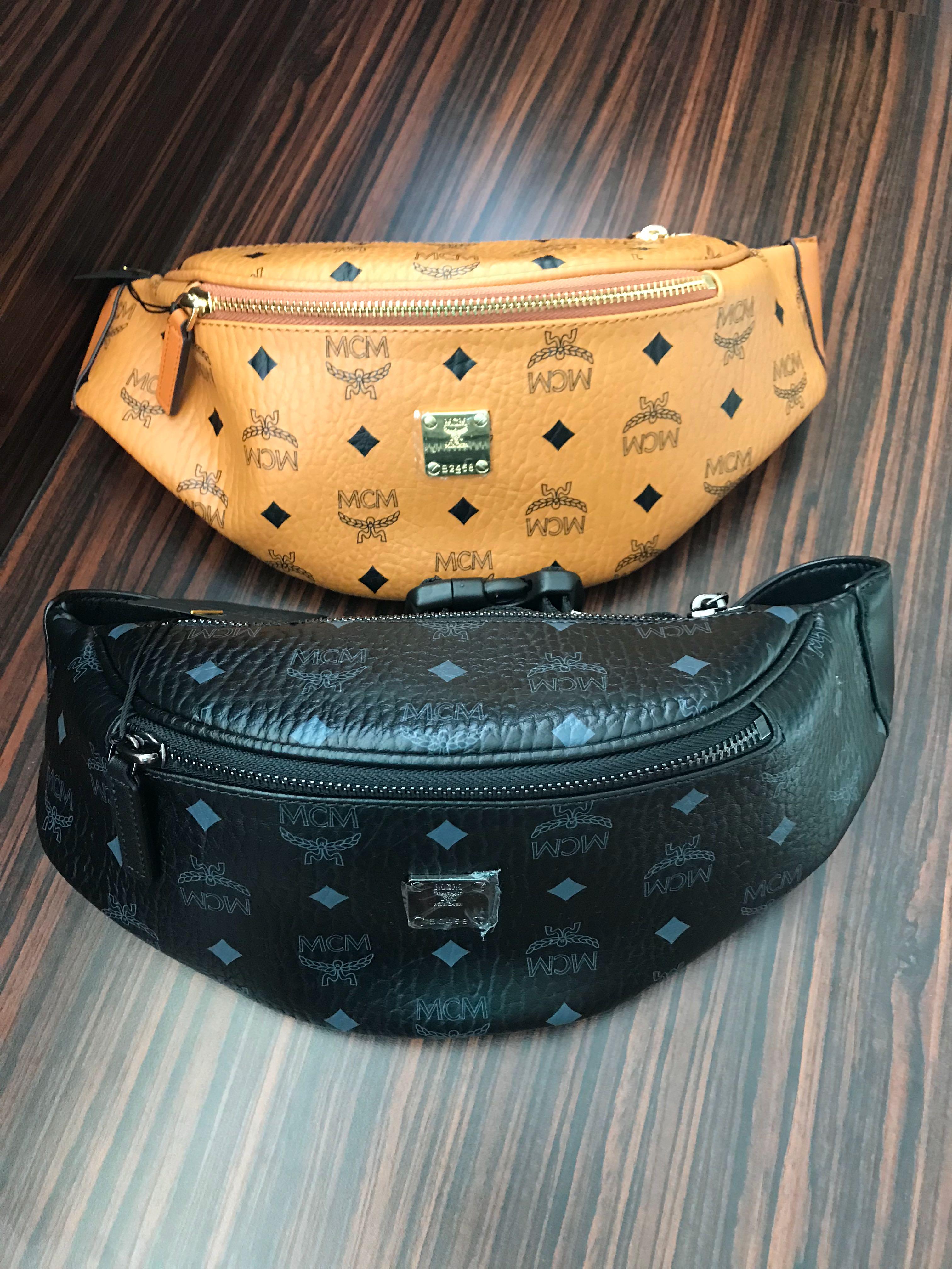 ready stock MCM stark belt bag in visetos Men s Fashion Bags