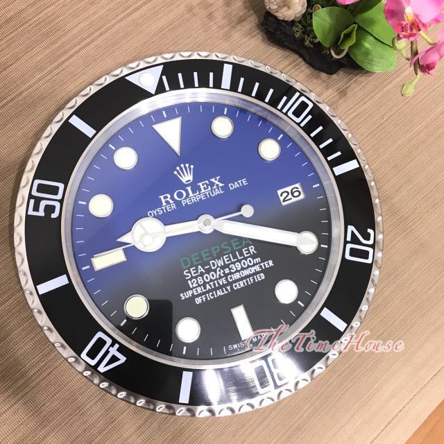 Rolex sea online dweller wall clock