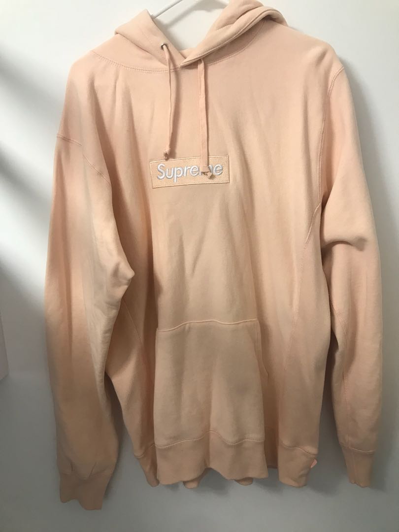 peach supreme hoodie