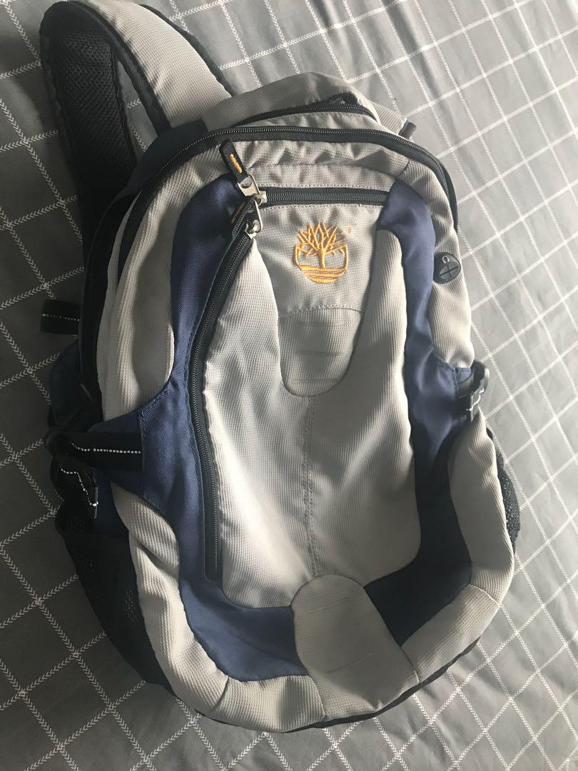 Timberland BackPack Medium Size (Category: Wallets & Card Holders) located in Manila. Submitted by timtamaussie (Listing ID 186399904, Image 2). Description: 3 Compartment Fits in Laptop Computer Well Maintain Excellent condition.