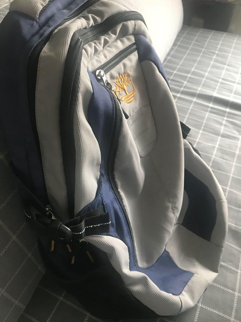 Timberland BackPack Medium Size (Category: Wallets & Card Holders) located in Manila. Submitted by timtamaussie (Listing ID 186399904, Image 1). Description: 3 Compartment Fits in Laptop Computer Well Maintain Excellent condition.