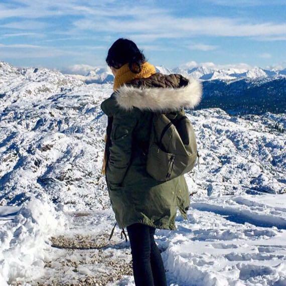 Topshop green parka sales