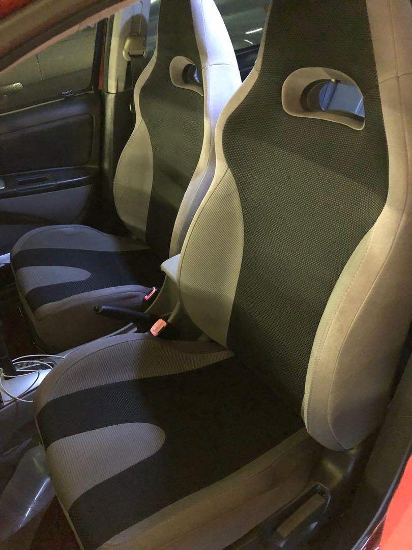 WRX Version 8 Semi Bucket Seats with Toyota Vios NCP42 brackets, Car