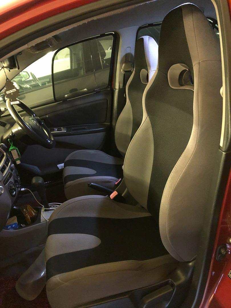 WRX Version 8 Semi Bucket Seats with Toyota Vios NCP42 brackets, Car