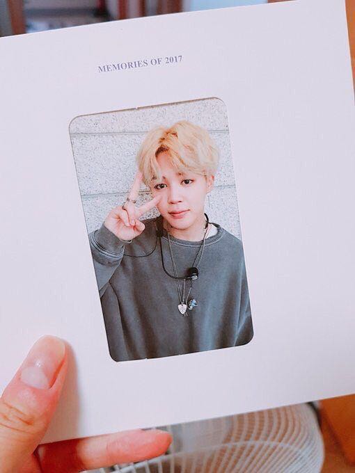 WTB Jimin memories of 2017 Blu-ray photocard, Hobbies & Toys