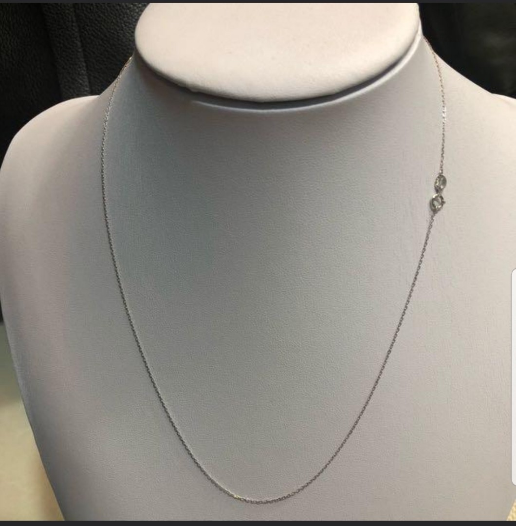 White gold sales chain necklace womens