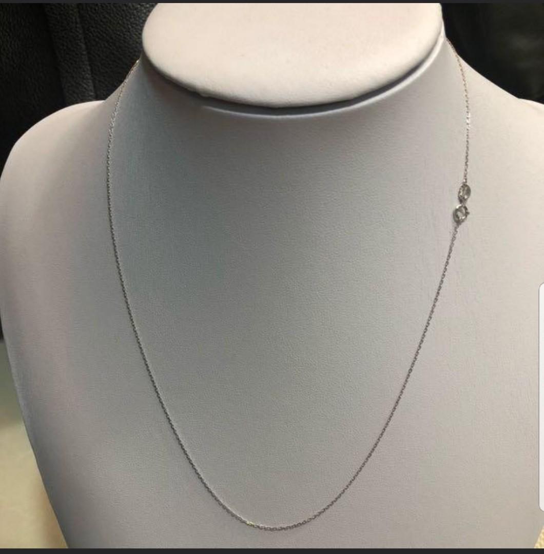 ❤ 18k white gold necklace chain, Women 