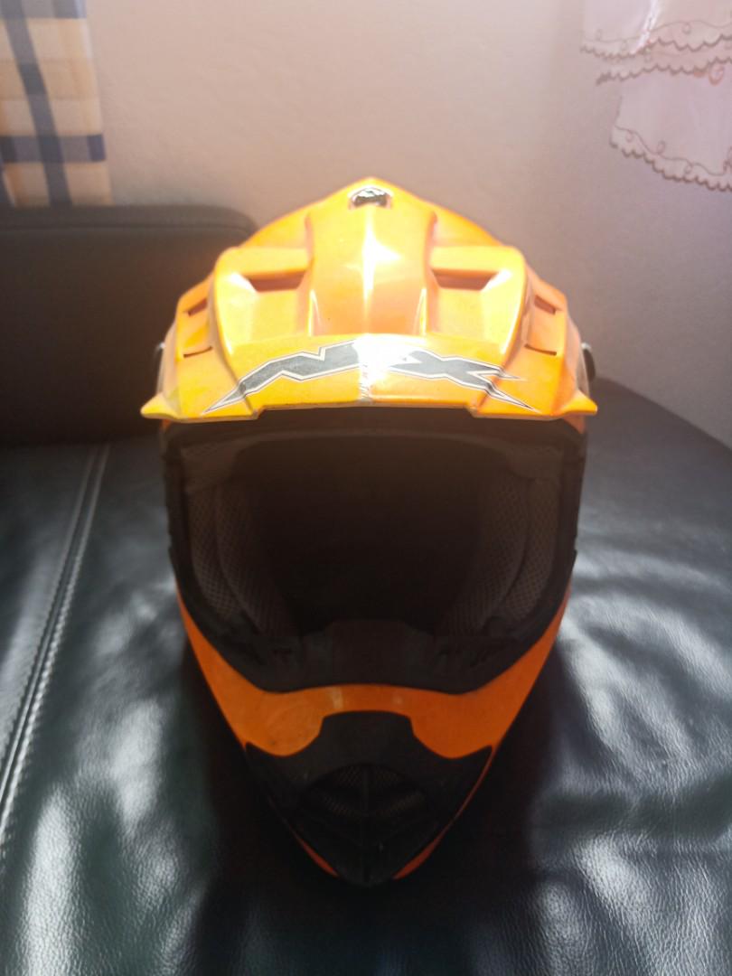 old motocross helmet