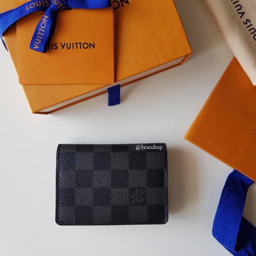 Authentic Louis Vuitton Envelope Card Holder N63338 LV