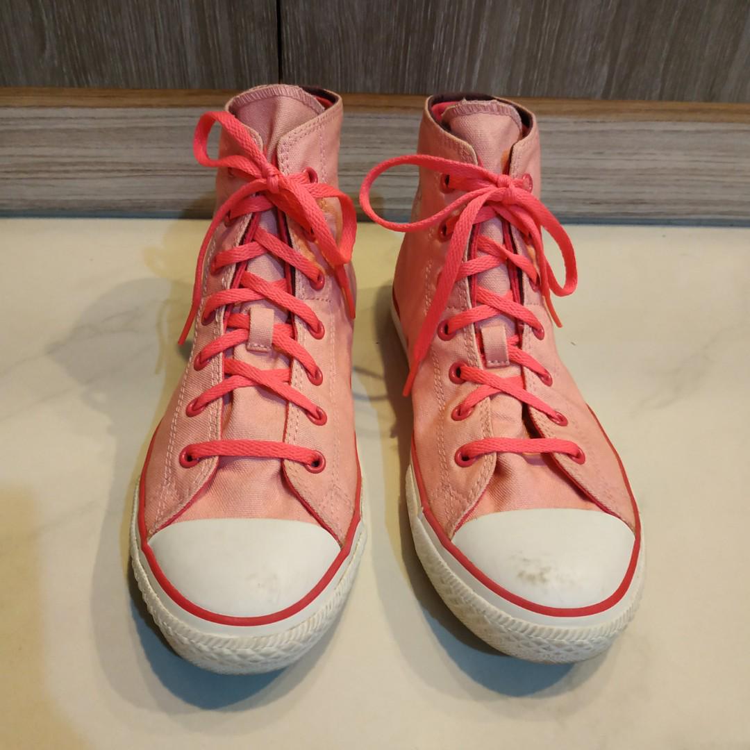 baby pink converse high tops