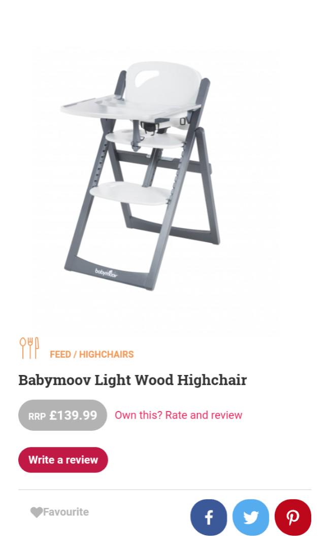 Babymoov hotsell high chair