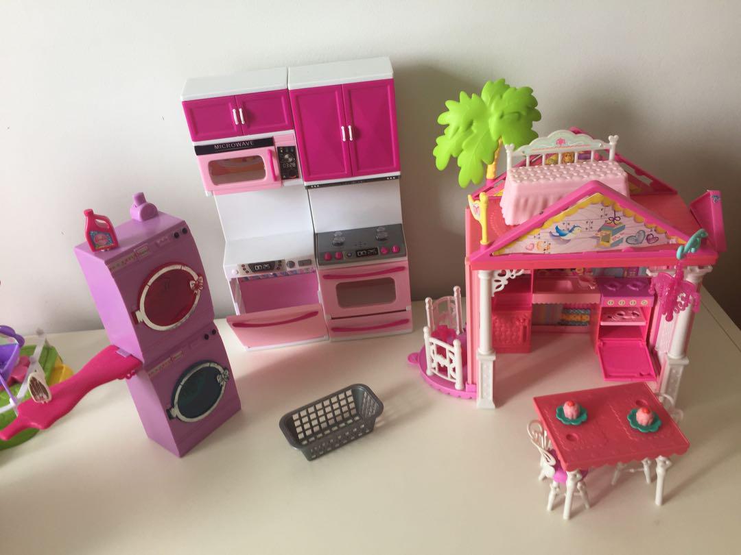 barbie doll kitchen house
