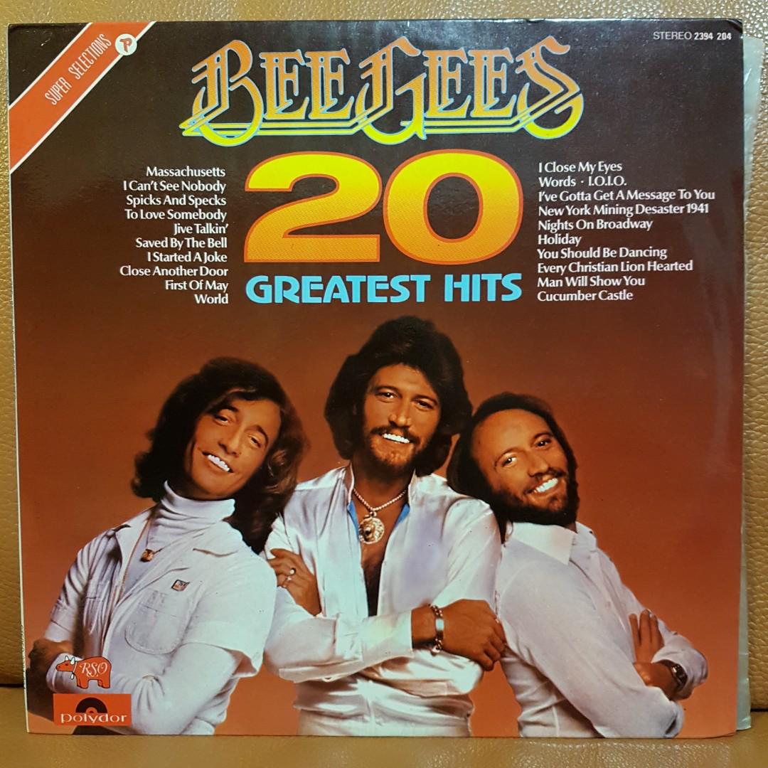 Reserved Bee Gees 20 Greatest Hits Vinyl Record Vintage