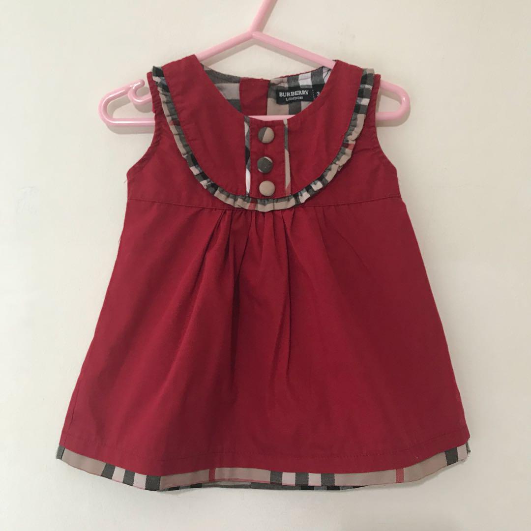 Burberry Inspired Dress Babies Kids Girls Apparel 1 To 3