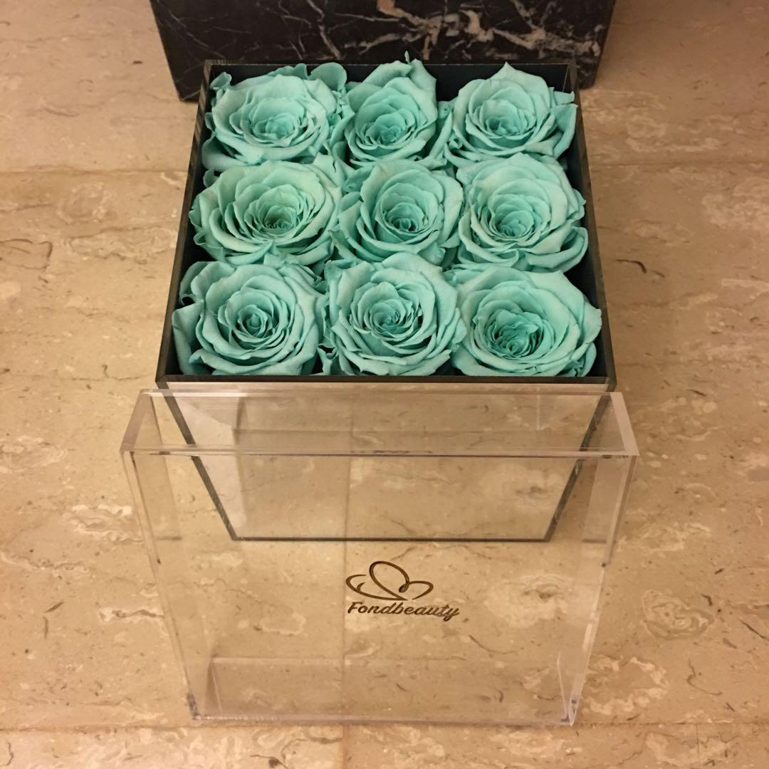 Christmas Presents Tiffany Blue Flowers Preserved Rose Blue Rose Anniversary Wedding Teacher S Day Everything Else On Carousell