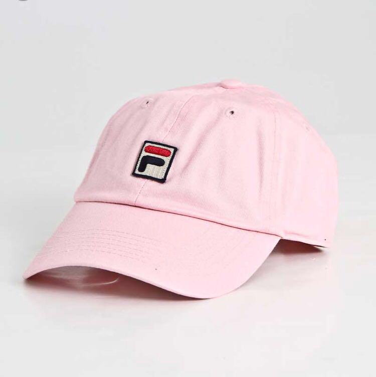 pink fila hat