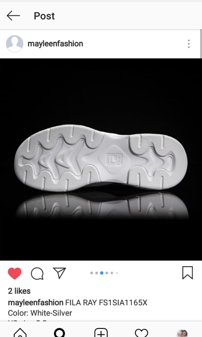 fila ray white grey