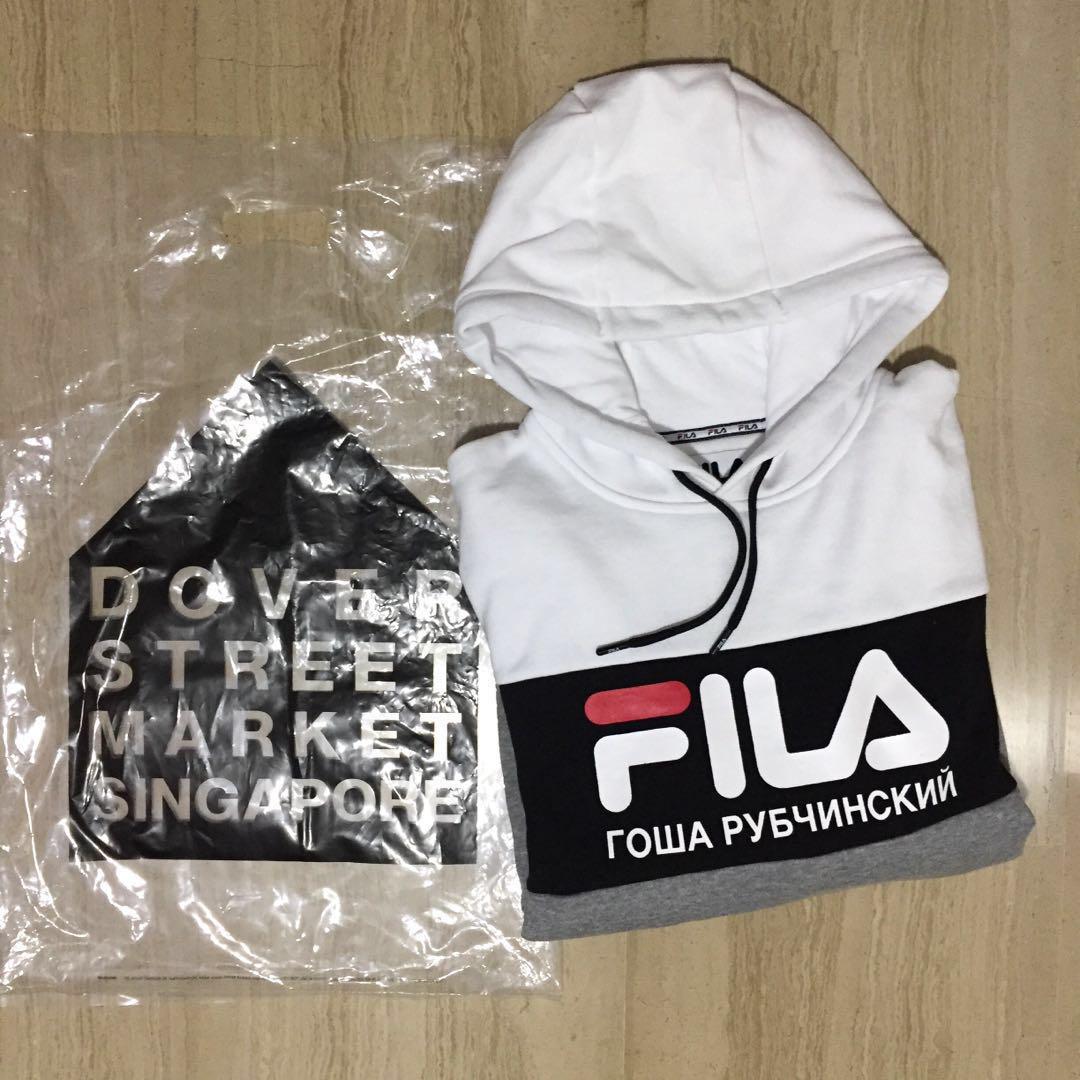 Fila x Gosha hoodie Men s Fashion Tops Sets Hoodies on Carousell