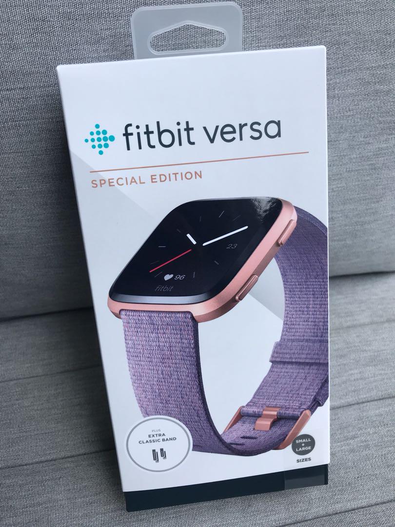 Fitbit versa lavender rose gold sales