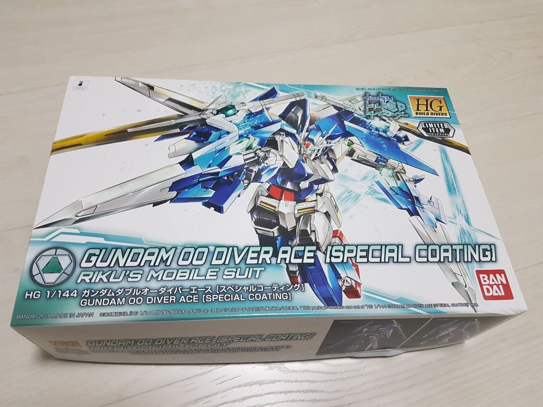 Gundam 00 Diver Ace Special Coating Limited Edition 1 144 Hobbies Toys Toys Games On Carousell