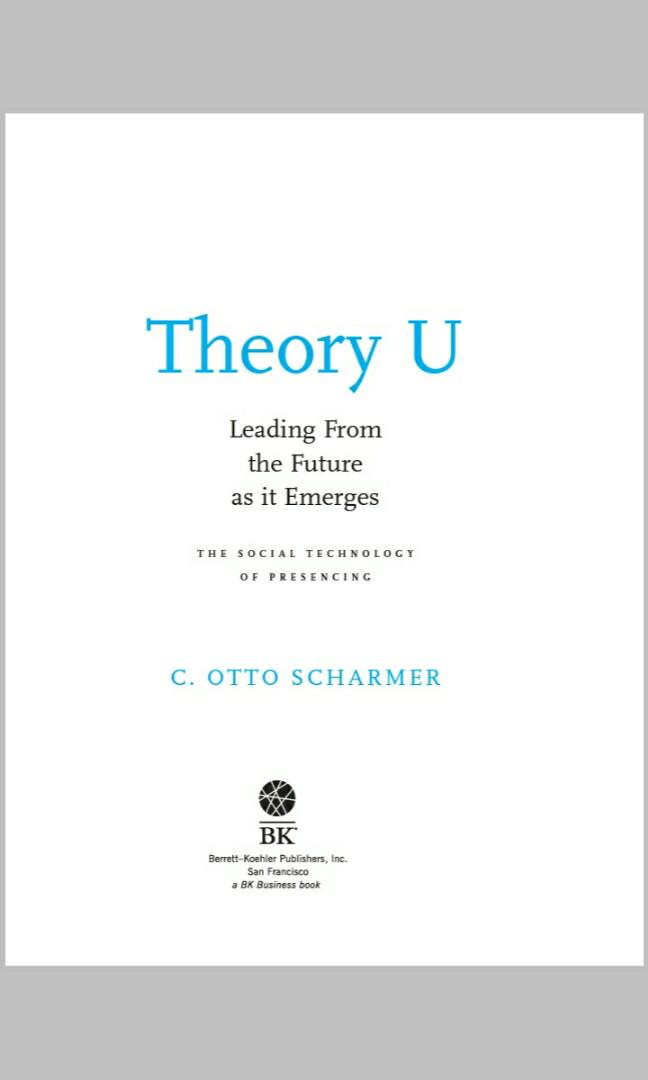 Jual E Book Pdf Theory U Leading From The Future As It Emerges