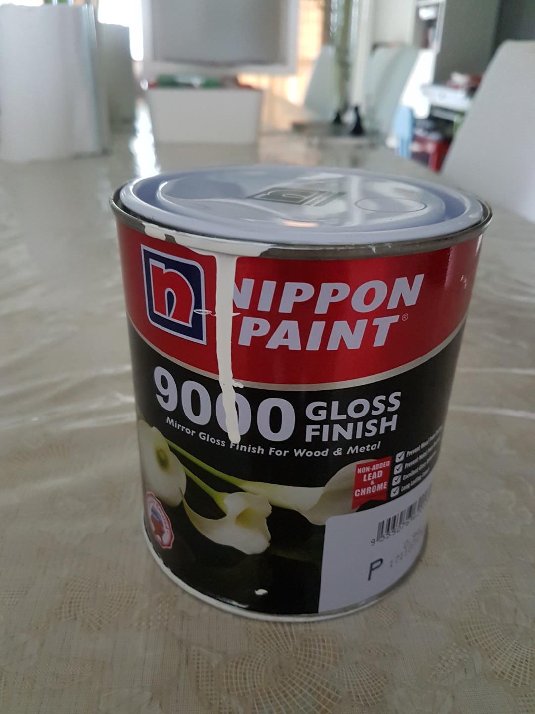 Nippon Paint Gloss White 1 Litre 2 3 Furniture Others On Carousell