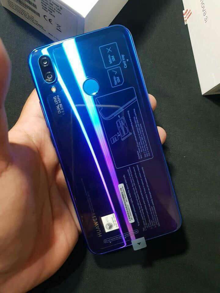 NOVA 3i (Category: Huawei) located in Manila. Submitted by Decca0310 (Listing ID 186544147, Image 2). Description: * HUAWEI NOVA 3i * OPENLINE * Brandnew Unit * NTC * COLOR IRIS PURPLE | BLACK w/ 1 Year Warranty Meet Up Mapag Usapan Kahit San Basta Kaya Puntahan.