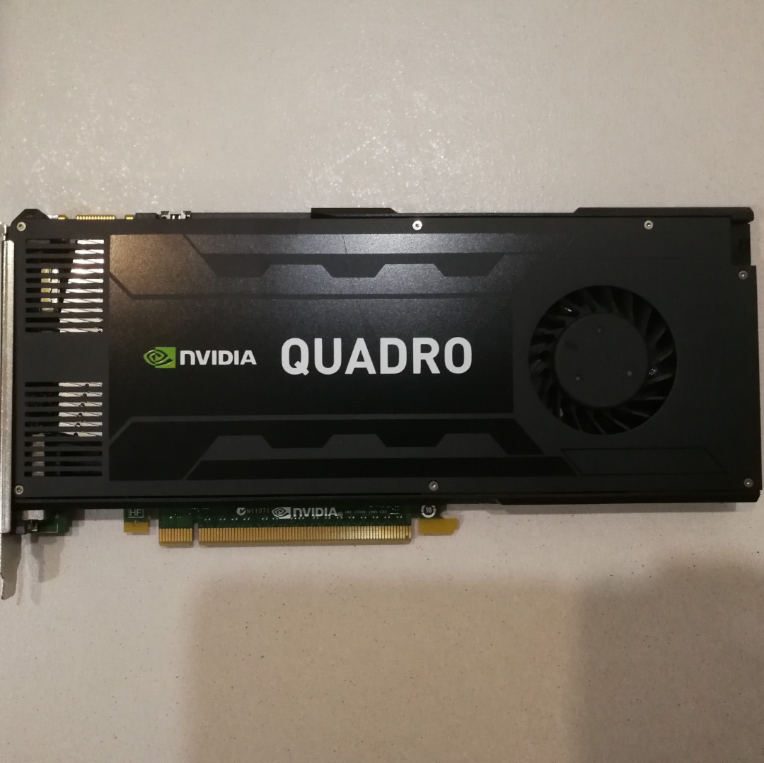 Nvidia Quadro K4000 3gb Gddr5 Like New 6 Pin Power Samsung Memory Chips Electronics Computer Parts Accessories On Carousell