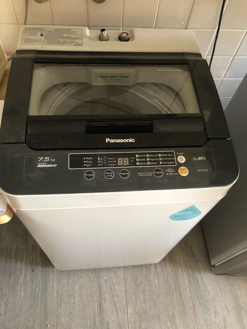 Panasonic Top Loading Washing Machine 7.5kg, TV & Home Appliances