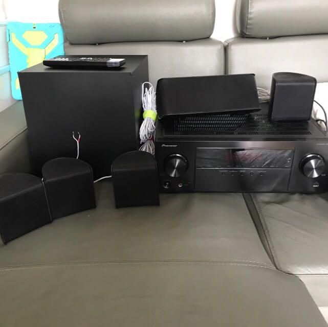 Pioneer HTP074 Home Theater Package, 興趣及遊戲, 音樂樂器 & 配件, 樂器配件 Carousell