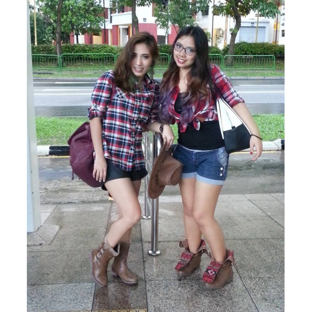 checkered polo outfit