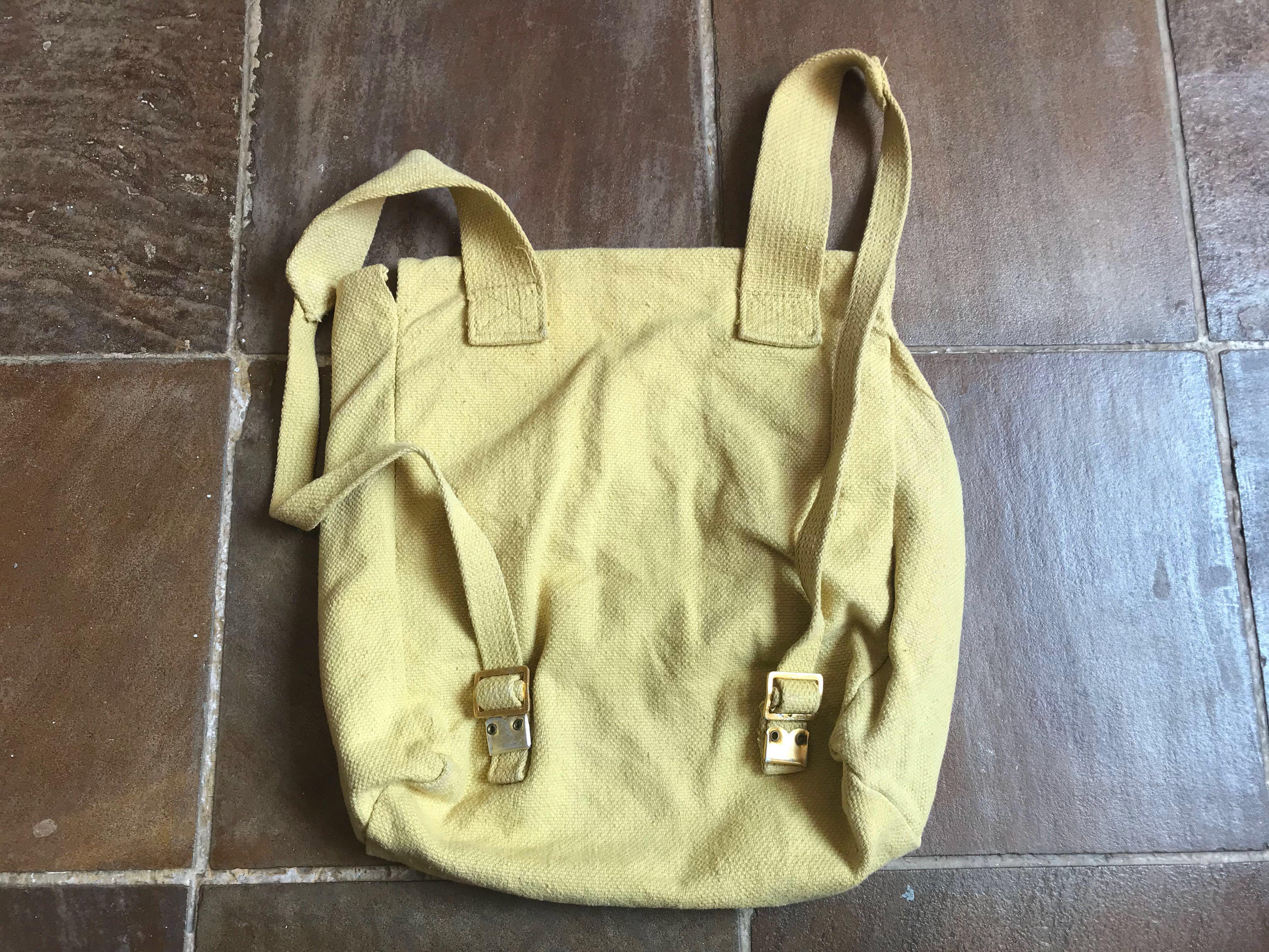 Retro vintage old school bag backpack durable canvas