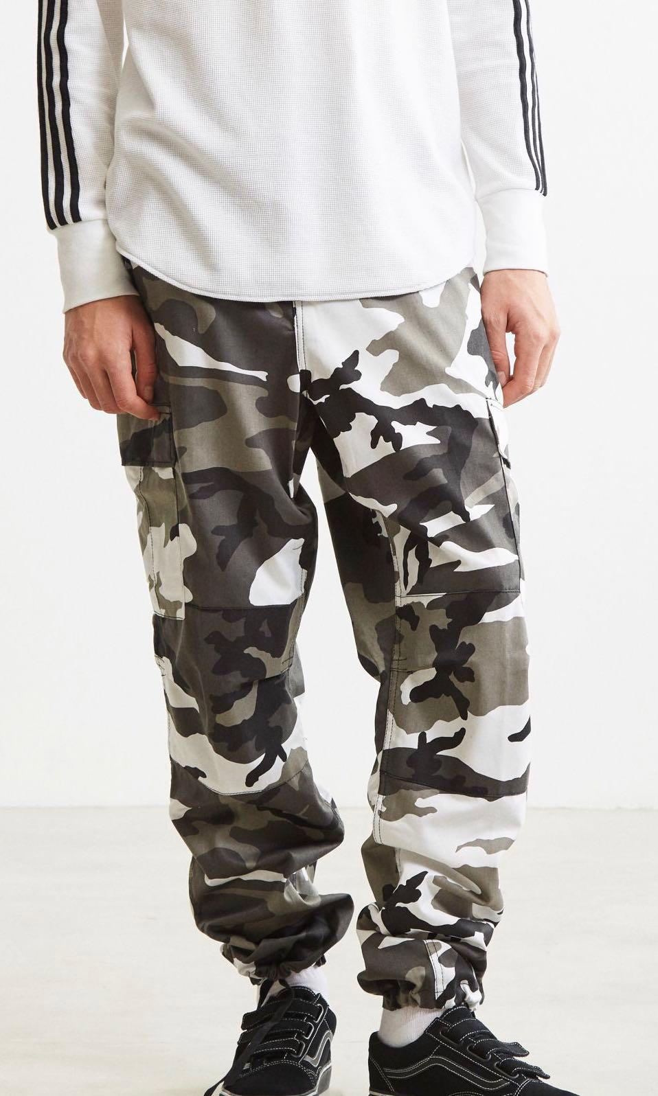 White grey clearance camo pants