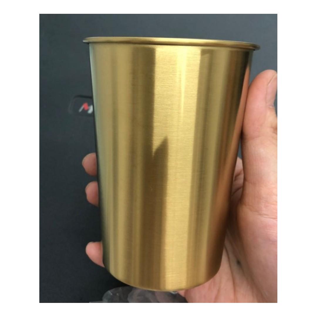 Royal Stainless Gold Cups (Category: Other Kitchenware & Tableware) located in Manila. Submitted by trustradeglobal (Listing ID 186636491, Image 3). Description: Add a twist to your regular plastic, ceramic cups or mug with our gold stainless cups. Its elegant design will surely attract your guests, family and friends over to your dining table. It is suitable to use in restaurants, canteens, picnic or at home. -capacity: 350ml -material: stainles