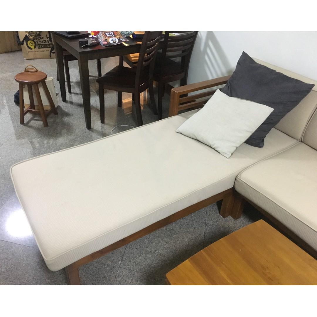 Scanteak KUL MODULAR SOFA (LSHAPE) 3+1L, Furniture, Sofas on Carousell