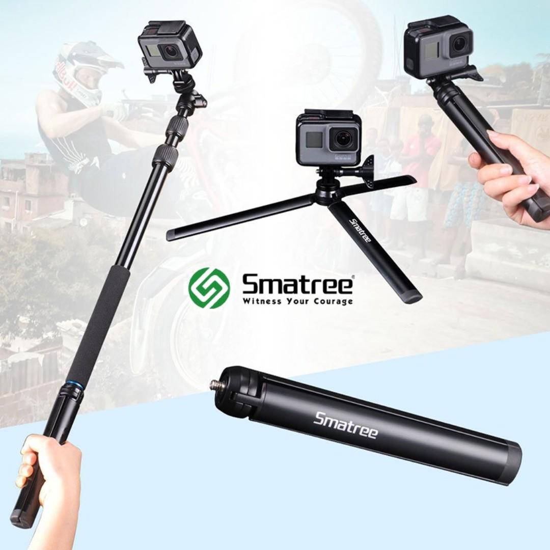 SMATREE SmaPole DC Telescoping Selfie Stick with Tripod Stand for Phone