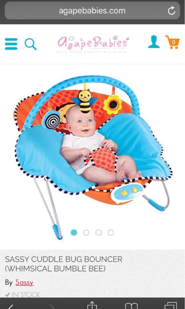 Sassy cuddle bug bouncer clearance